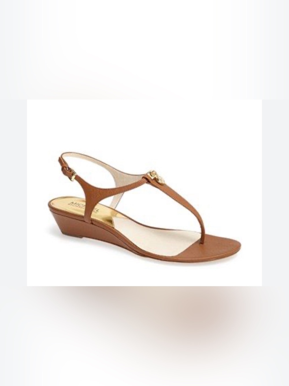 Michael Kors Hamilton T-strap thong sandals size 8
